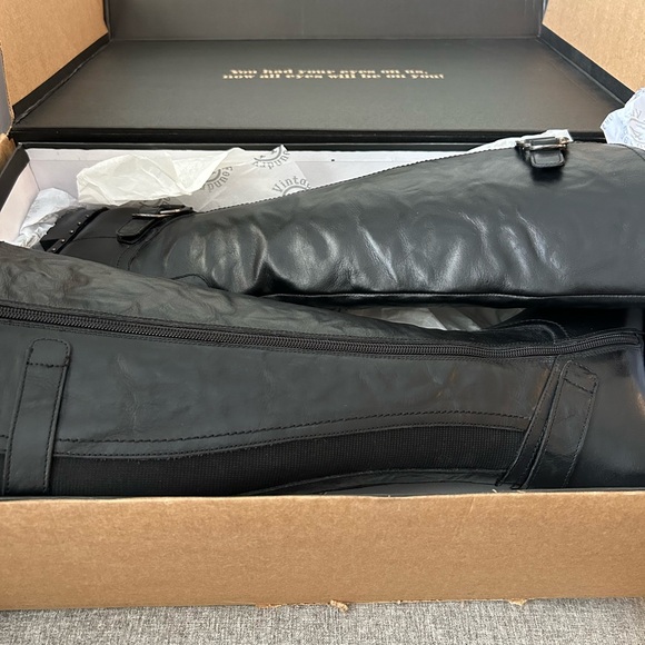 Vintage Foundry Co “Sahara” tall black leather boots, ladies’ size 9. - Picture 3 of 6